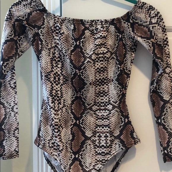 Nasty gal snake print bodysuit - Picture 3 of 4